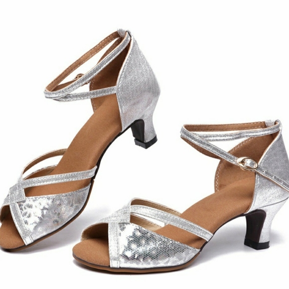 Womens size 8.5 (Eur 40) Silver Dress Shoes - Picture 4 of 7